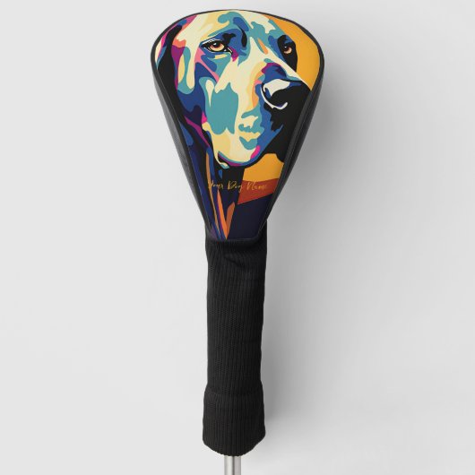 Grote Deense hond 001 - Bruno Pokopen Golfheadcover (Voorkant)