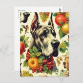 Grote Deense hond illustratie Briefkaart (Voorkant / Achterkant)