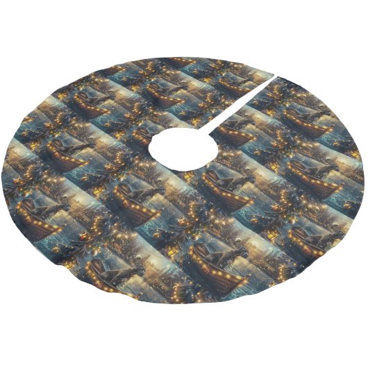 Grote Deense kerst feestelijke reis Kerstboom Rok (Gekanteld)