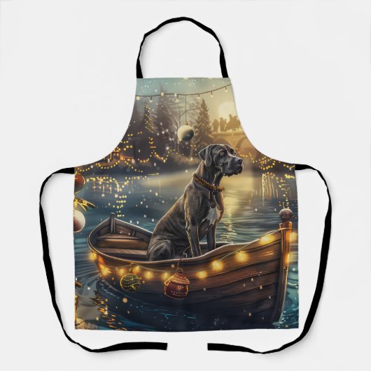 Grote Deense kerst feestelijke reis Schort (Voorkant)