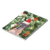 Grote Deense kerstboom geschenkdozen Santa Hat Notitieblok (Gedraaid)