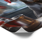 Grote Deense kerstkoekjes feestelijke vakantie Poster (Hoek)