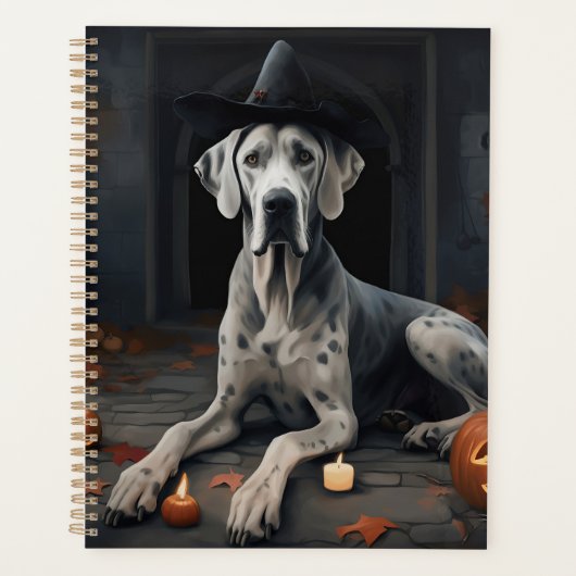 Grote Deense pompoenen Halloween Scary Flip Planner (Voorkant)