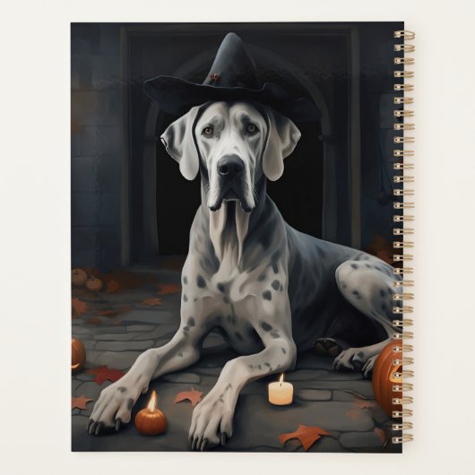 Grote Deense pompoenen Halloween Scary Flip Planner (Achterkant)