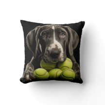 🐕Grote Deense puppy met🎾 tennisballen