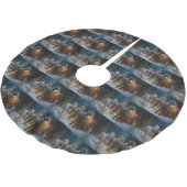 Grote Deense sneeuwslee Kerstdecoratie Kerstboom Rok (Gekanteld)