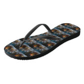 Grote Deense sneeuwslee Kerstdecoratie Teenslippers (Schuin)