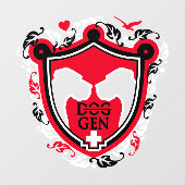 Grote Deense Sticker / Cling (Vel)