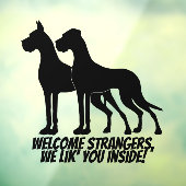 Grote Deense Sticker / Cling (Vel 3)