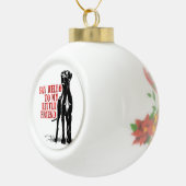 Grote Deense vrienden Keramische Bal Ornament (Rechts)