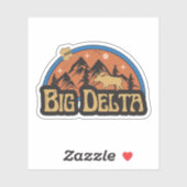 Grote Delta, Alaska Sticker (Vel)