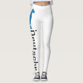 Grote Denen blauw Leggings (Voorkant)
