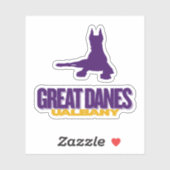 Grote Denen - UAlbany - College Baseball Spirit Sticker (Vel)