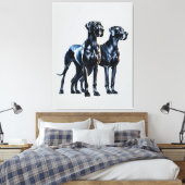 Grote Denen Waterverf Canvas Afdruk (Insitu (Slaapkamer))