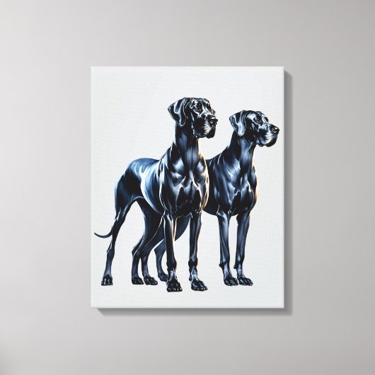 Grote Denen Waterverf Canvas Afdruk (Voorkant)