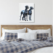 Grote Denen Waterverf Canvas Afdruk (Insitu (Slaapkamer))