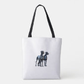 Grote Denen Waterverf Draagtas (Achterkant)