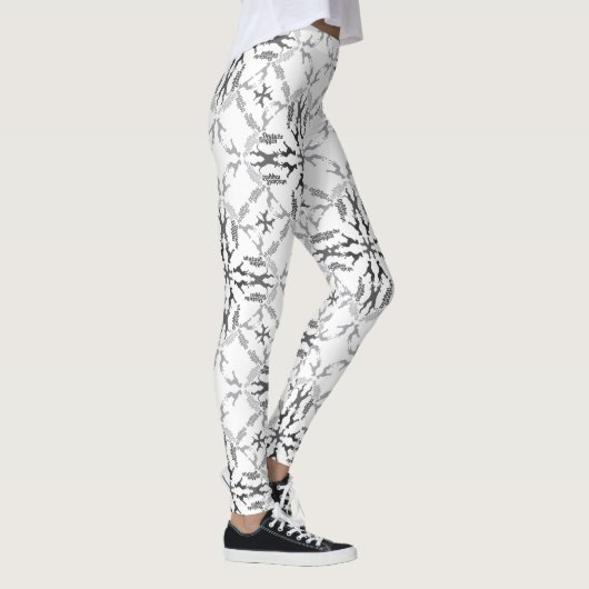 Grote Denen Zwart-wit Leggings (Rechts)