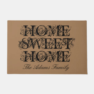 Grote deurmat met eigen naam Home Sweet Home