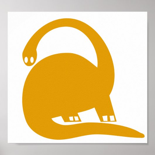 Grote dinosaurus kinderkamerposter poster (Voorkant)