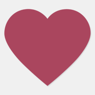 Grote dip o’ruby (vaste kleur) hart sticker