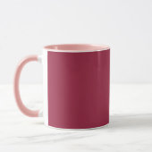 Grote dip o’ruby (vaste kleur) mok (Links)
