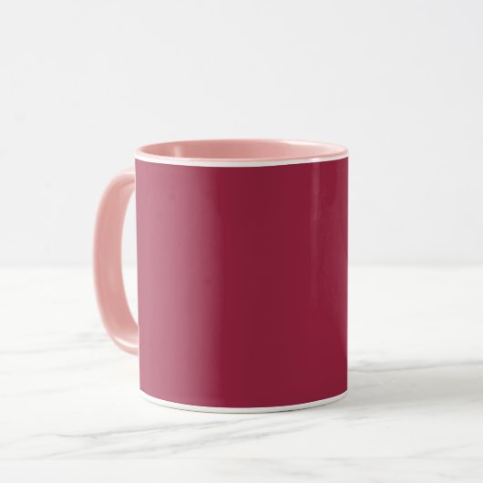Grote dip o’ruby (vaste kleur) mok (Voorkant links)