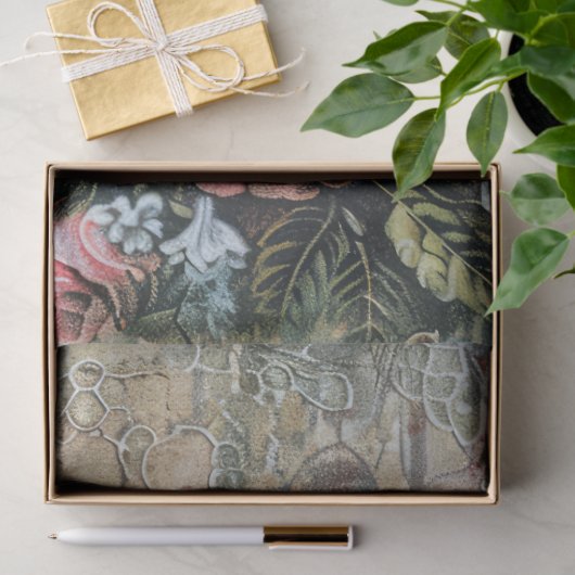 Grote Distressed Bloemen Decoupage Tissuepapier (Geschenk)