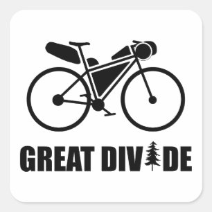Grote Divide Bikepacking Route Vierkante Sticker