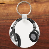 Grote DJ-hoofdtelefoon Sleutelhanger (Voorkant)