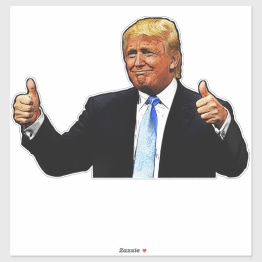 GROTE DONALD TRUMP EXTRA GROOT DECAL STICKER (Vel)