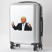 GROTE DONALD TRUMP EXTRA GROOT DECAL STICKER (Koffer)