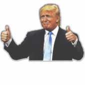 GROTE DONALD TRUMP EXTRA GROOT DECAL STICKER (Voorkant)