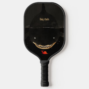 Grote donkere haai pickleball paddle