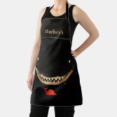 Grote donkere haai schort (Insitu)