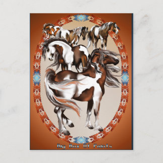 Grote doos verf Briefkaart