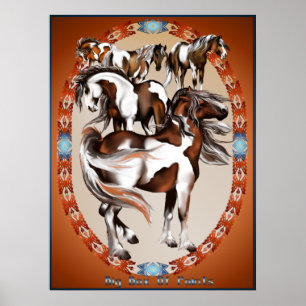 Grote doos verf Poster