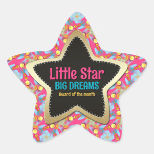 Grote dromen van de maand Star Sticker