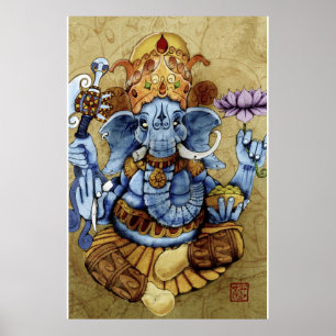 Grote druk op Ganesh Poster