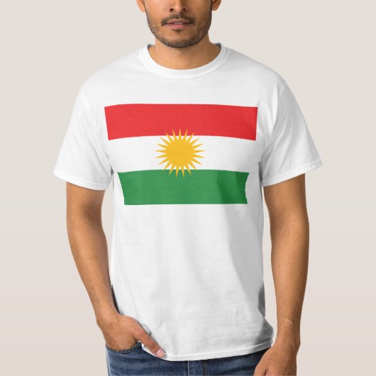 GROTE DRUKVlag Koerdistan T-shirt (Voorkant)