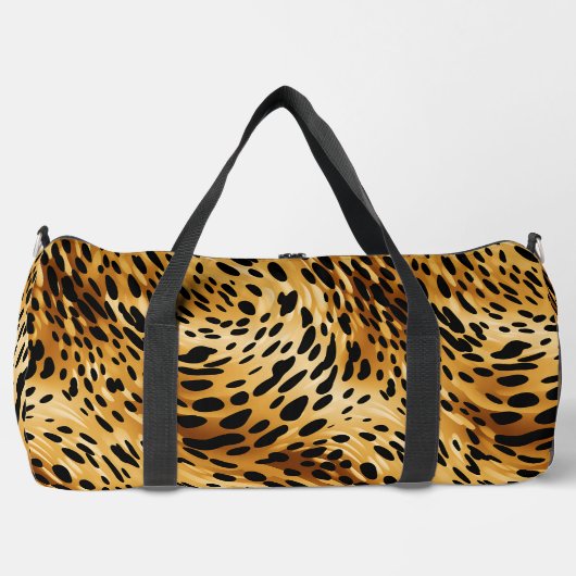 Grote Duffel Bag Leopard Print Plunjezak (Voorkant)