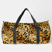Grote Duffel Bag Leopard Print Plunjezak (Achterkant)