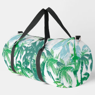 Grote Duffel Bag Tropische Print Plunjezak
