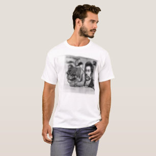 Grote duimen voor geld, Mannen witte T-shirt