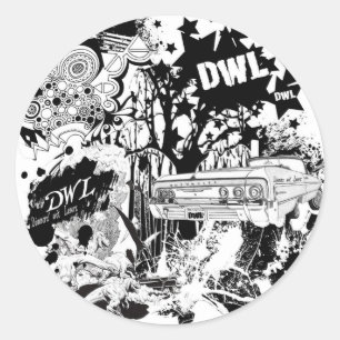 Grote DWL Ronde Sticker