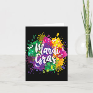 Grote Easy Vibes Mardi Gras Vette Dinsdag New Orle Kaart