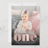 Grote | Eerste verjaardagsfeestfoto Kaart (Voorkant)