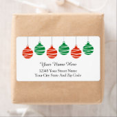 Grote elegante kerst adresetiketten voor Feestdage Etiket (Insitu)