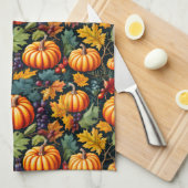 Grote en kleine Herfst pompoenen Theedoek (Quarter Fold)