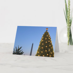 Grote en kleine kerstbomen II-feestdag in DC Feestdagen Kaart
